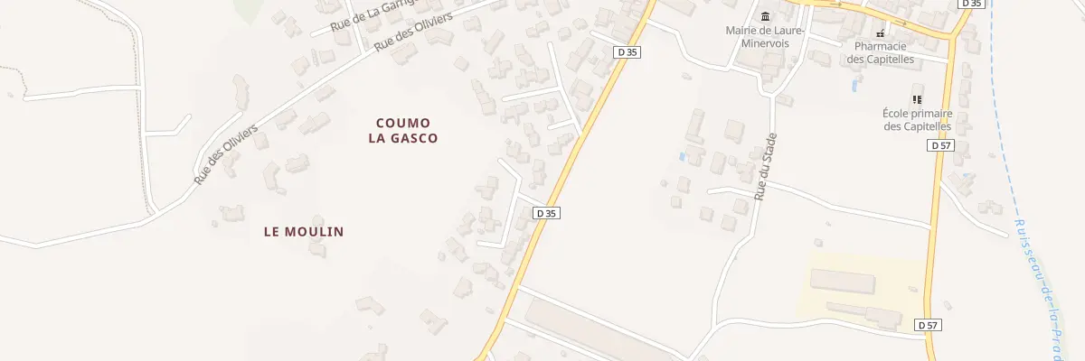 Plan du 1 Lot Coumo la Gasco à Laure-Minervois
