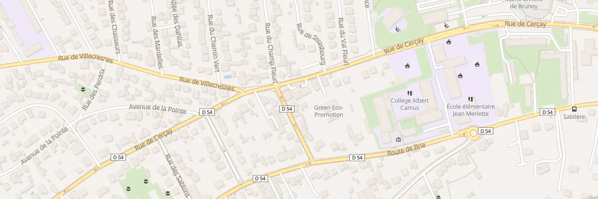 Plan du 82 Rue de Cerçay à Brunoy