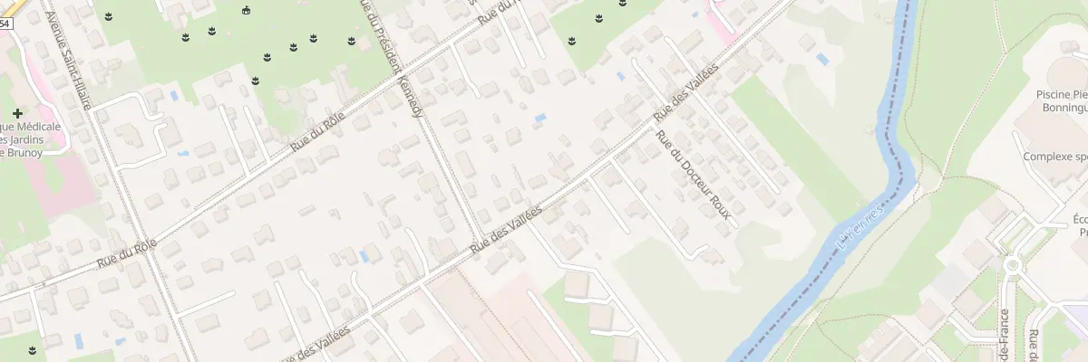 Plan du 59T Rue des Vallées à Brunoy
