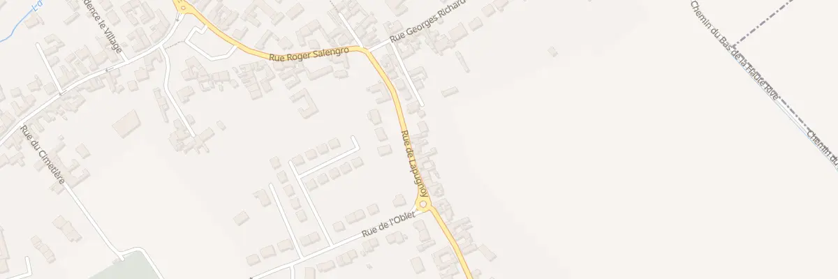 Plan du 15 Rue de Lapugnoy à Allouagne