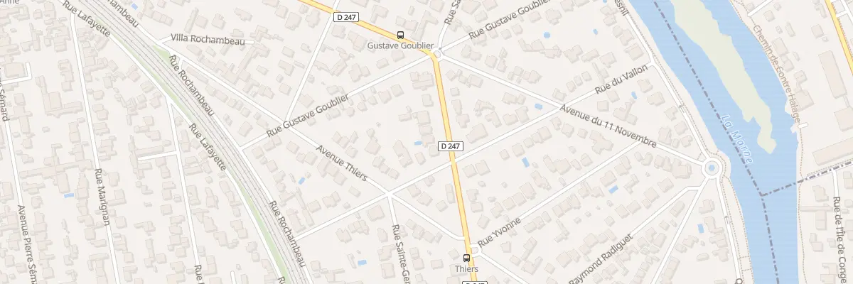 Plan du 45 Av Raymond Poincaré à Saint-Maur-des-Fossés