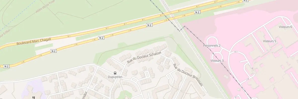 Plan du 25 Rue du Docteur Schalow à Aulnay-sous-Bois