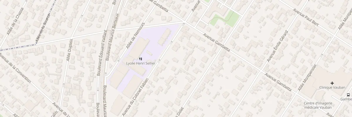 Plan du 100 Av du Col Fabien à Livry-Gargan