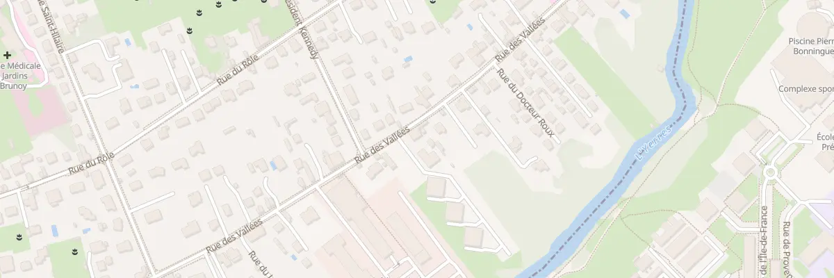 Plan du 34 Rue des Vallées à Brunoy