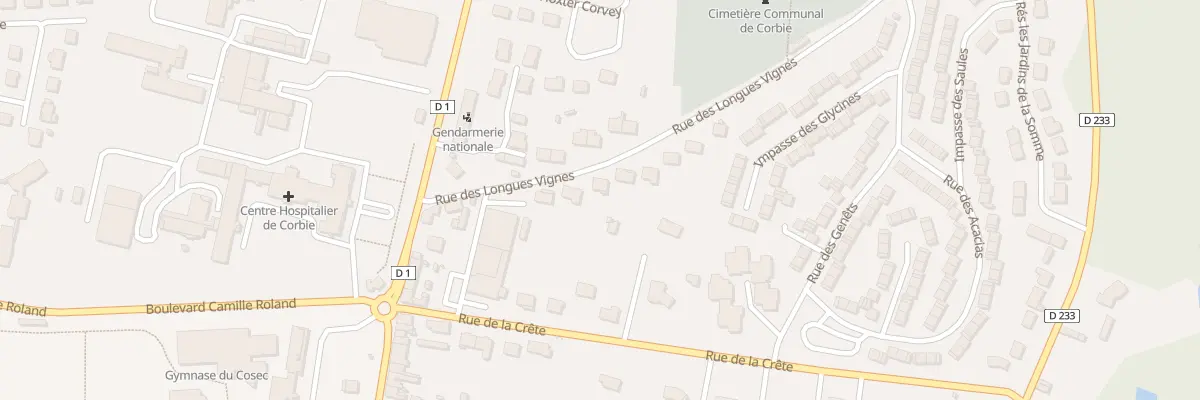 Plan du 8 Rue des Longues Vignes à Corbie