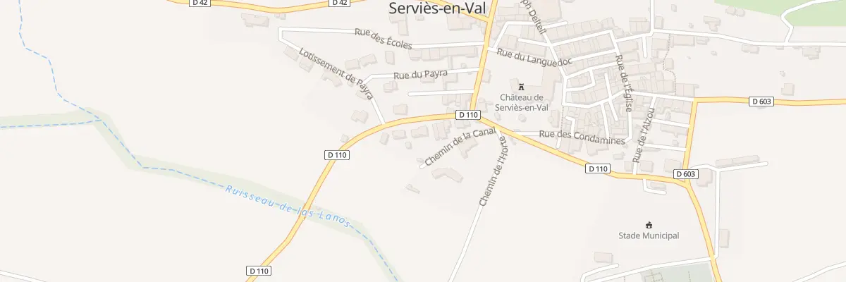 Plan du 5151A Le Peyra à Serviès-en-Val