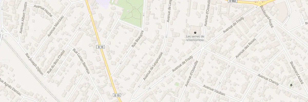Plan du 42 Av Lespinasse à Villemomble