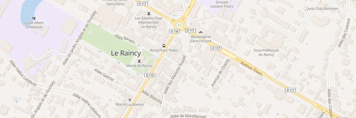Plan du 3 All Pasteur au Raincy