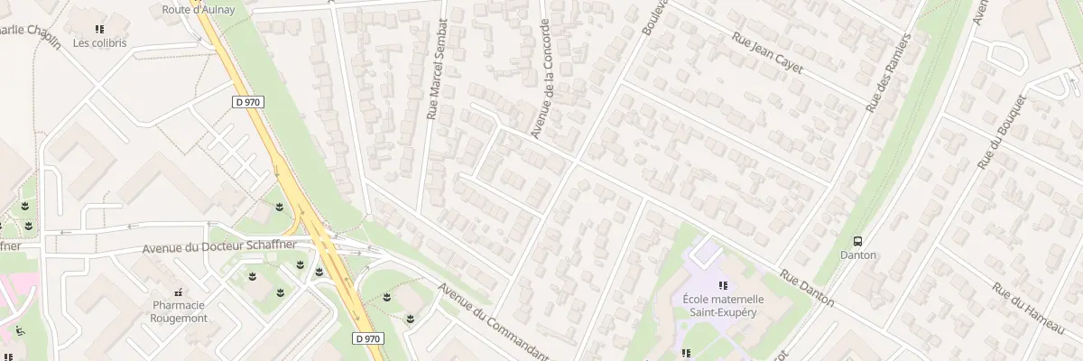 Plan du 50 Bd Lucien Gelot à Sevran