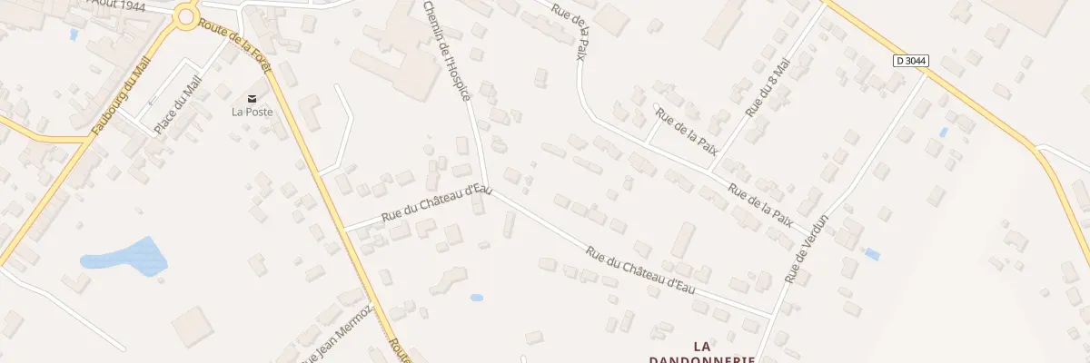 Plan du 9 Rue du Château d’Eau à Lorris