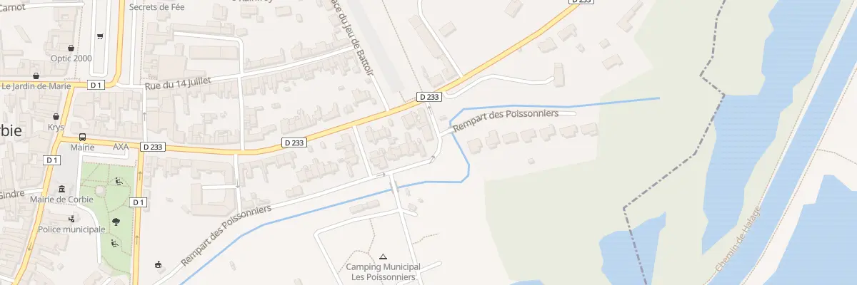 Plan du 41 Rue du Rempart des Poissonnier à Corbie