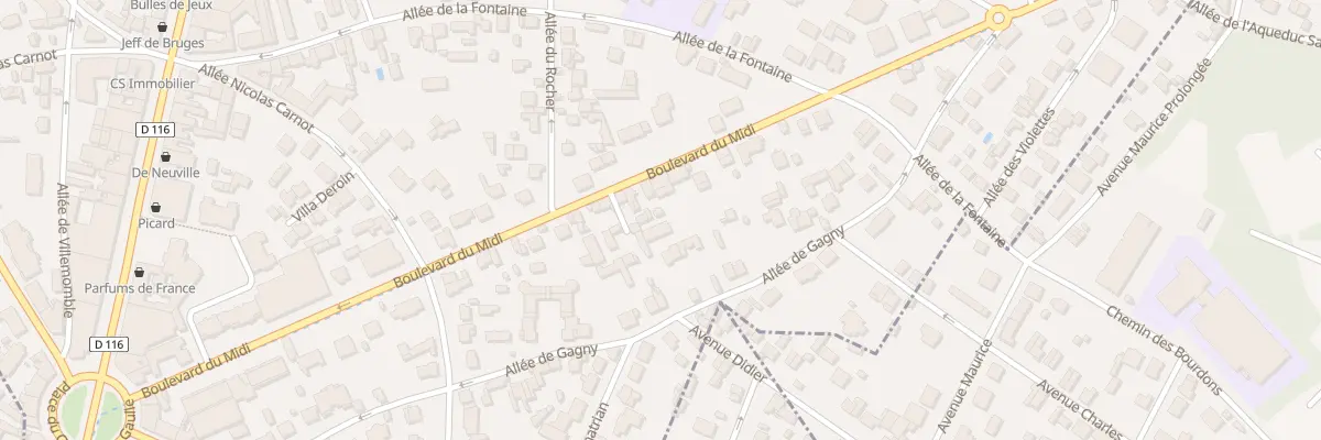 Plan du 36 Bd du Midi au Raincy