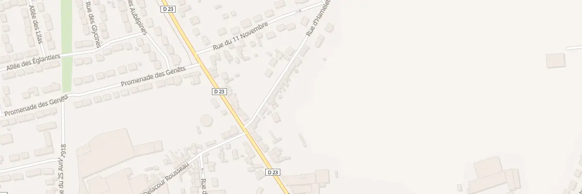 Plan du 16 Rue d’Hamelet à Villers-Bretonneux