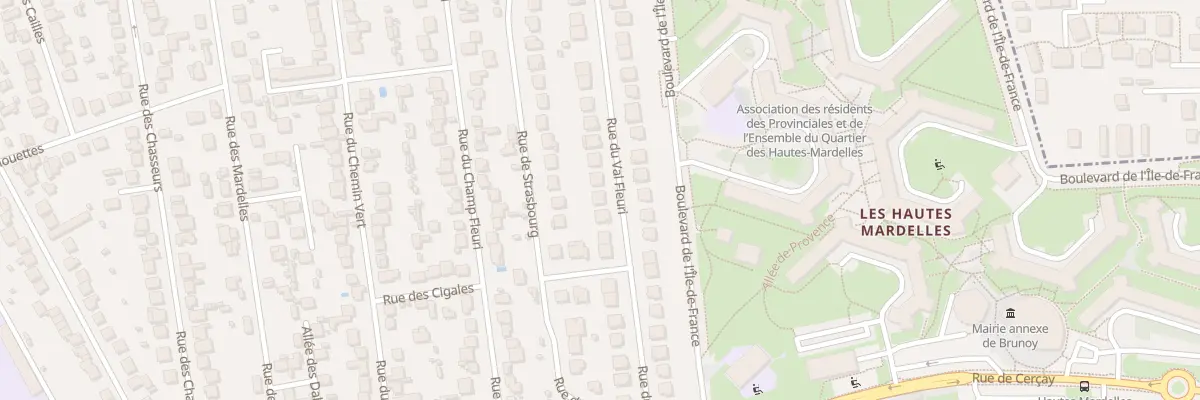 Plan du 25 Rue du Val Fleuri à Brunoy