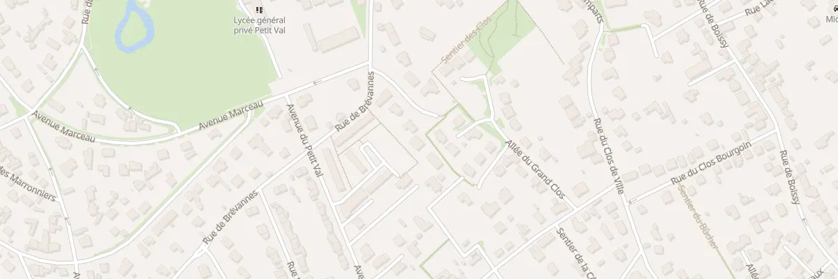Plan du 8 All de Marigny à Sucy-en-Brie