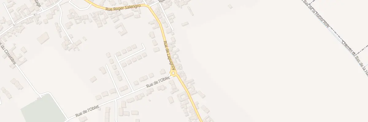 Plan du 25 Rue de Lapugnoy à Allouagne