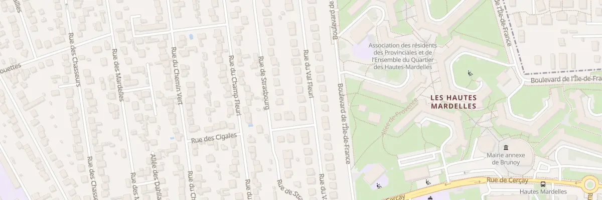 Plan du 23 Rue du Val Fleuri à Brunoy