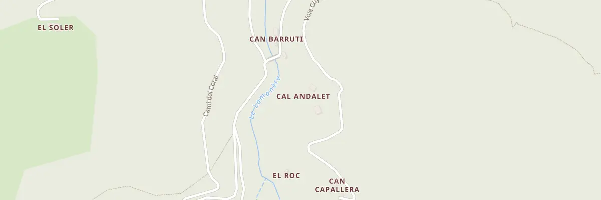 Plan du 84 Al Terre Roig à Lamanère