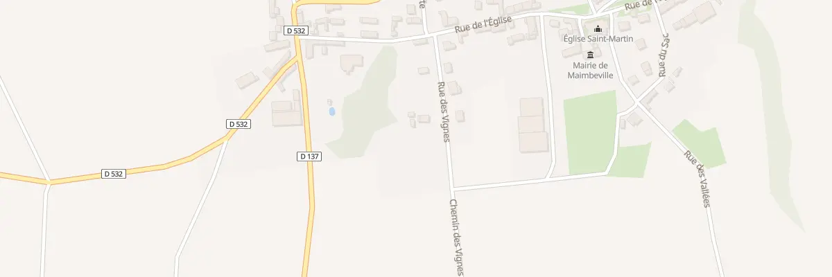 Plan du 5 Rue des Vignes à Maimbeville
