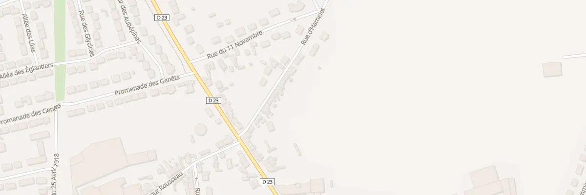 Plan du 22 Rue d’Hamelet à Villers-Bretonneux