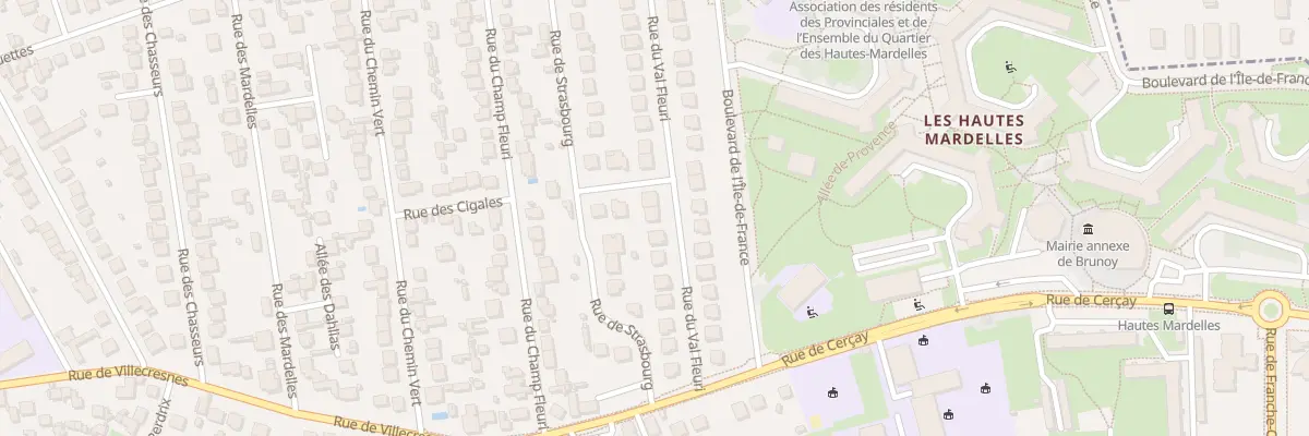 Plan du 15 Rue du Val Fleuri à Brunoy
