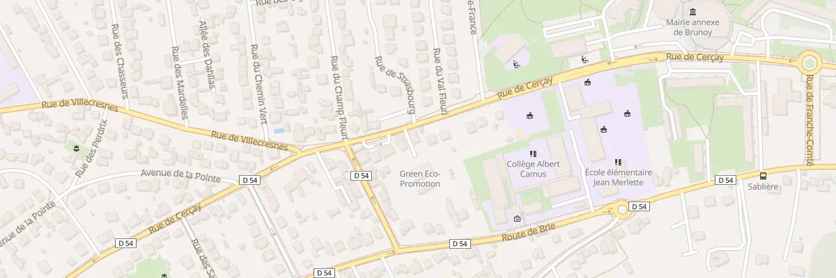 Plan du 86T Rue de Cerçay à Brunoy