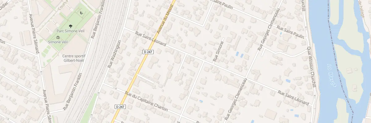 Plan du 16 Rue Saint-Léonard à Saint-Maur-des-Fossés