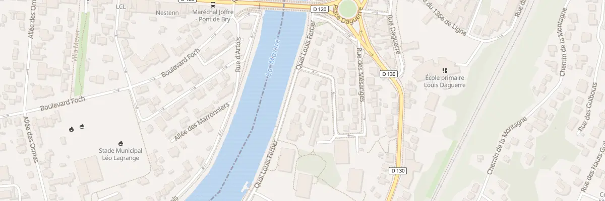 Plan du 13 Quai Louis Ferber à Bry-sur-Marne