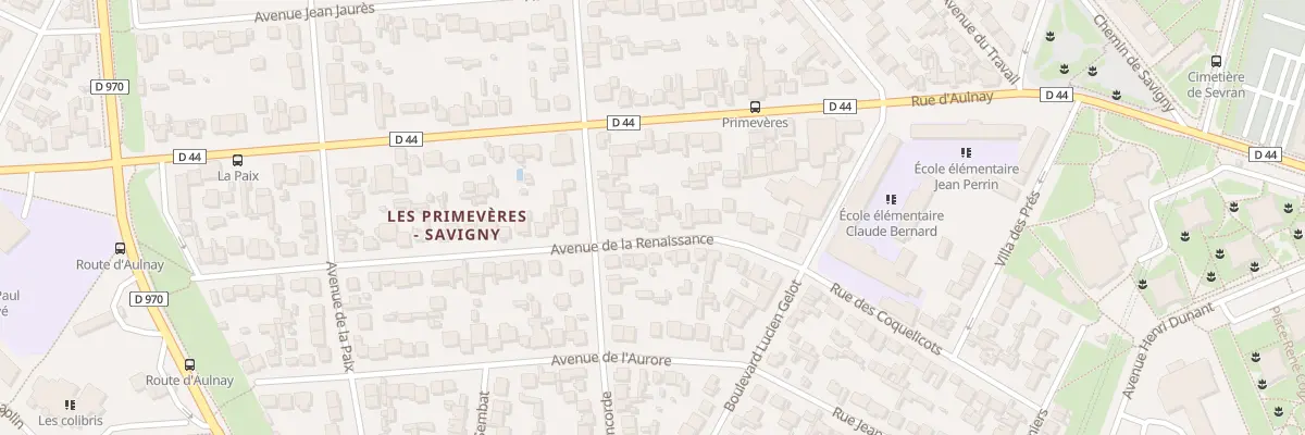 Plan du 18 Av de la Renaissance à Sevran