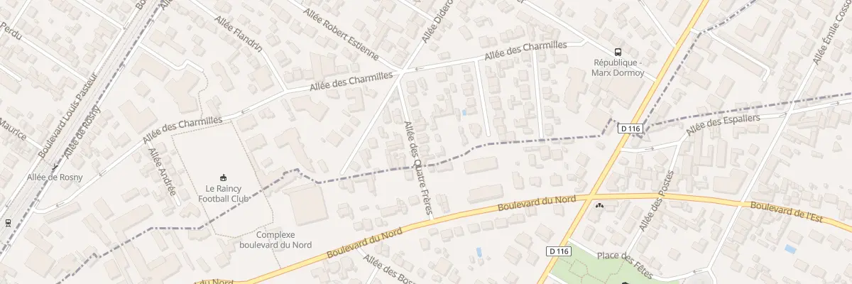 Plan du 4 All des Quatre Freres à Livry-Gargan