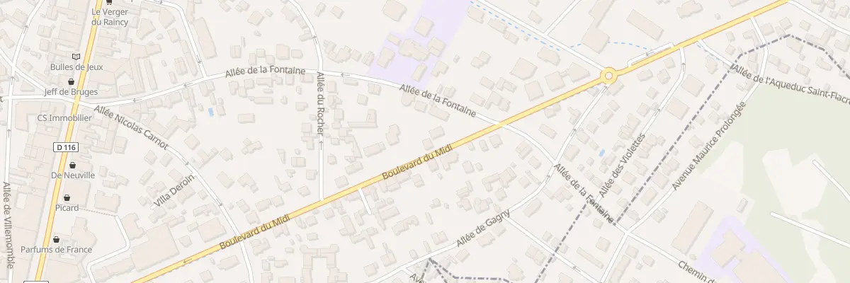 Plan du 41 Bd du Midi au Raincy