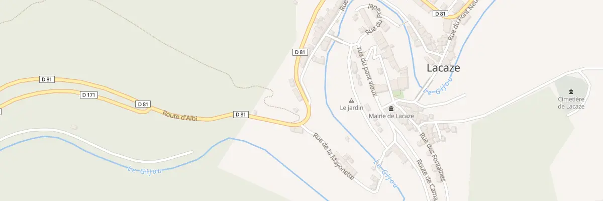 Plan du 3 Av du Poids Public à Lacaze
