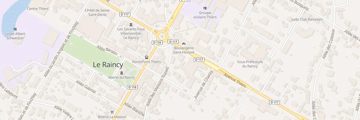 Plan du 66 Av Thiers au Raincy