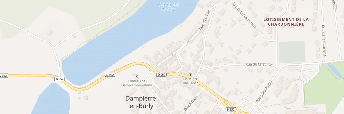 Plan du 8 Rue d’En Bas à Dampierre-en-Burly