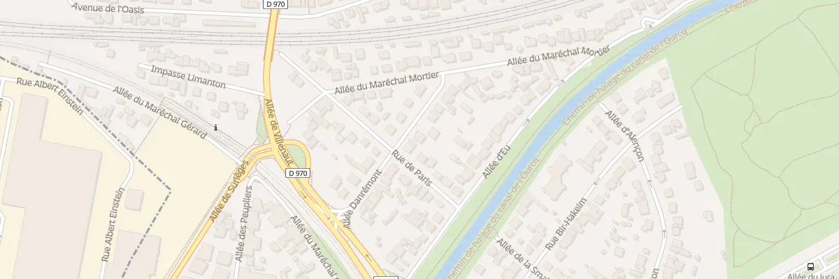 Plan du 14 All Damrémont à Sevran