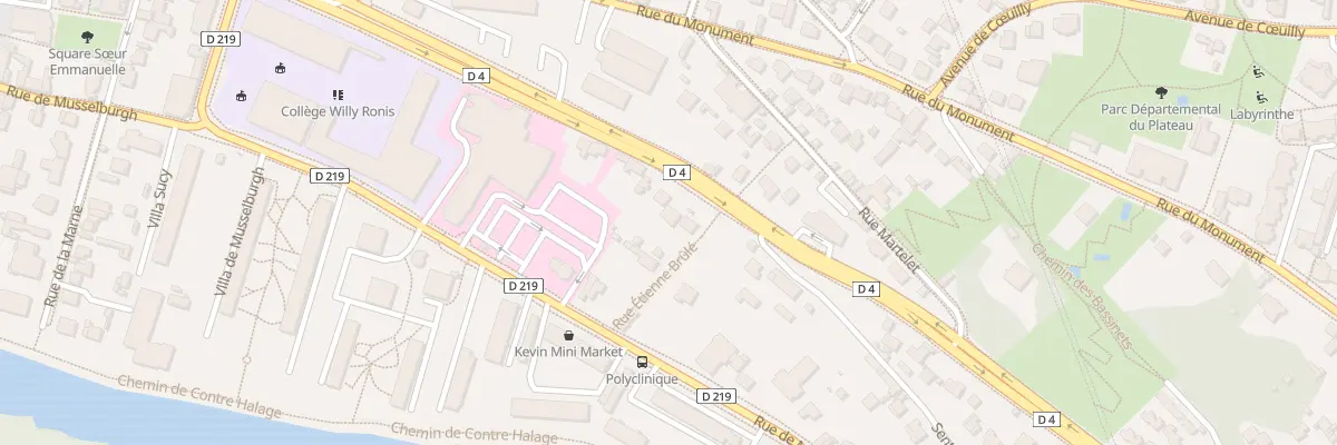 Plan du 20 Av Marx Dormoy à Champigny-sur-Marne