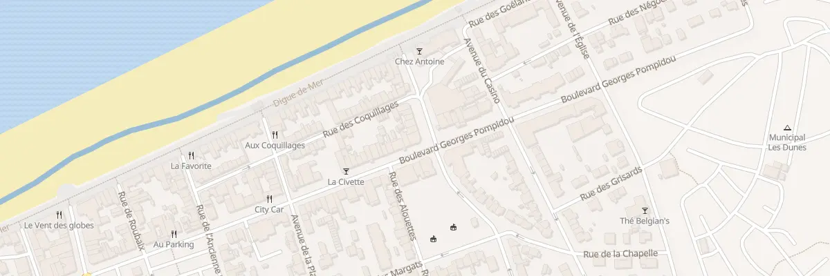 Plan du 831 Bd Georges Pompidou à Bray-Dunes