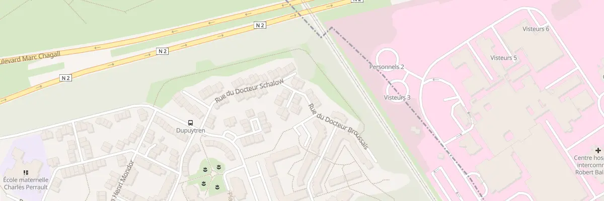 Plan du 1 Imp du Docteur Broussais à Aulnay-sous-Bois