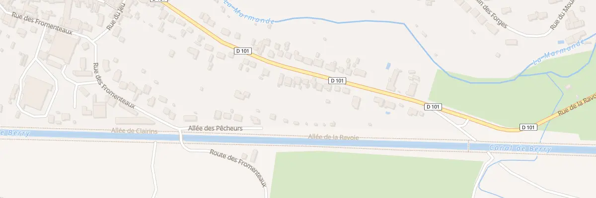 Plan du 38 Rue de la Ravoie à Saint-Amand-Montrond