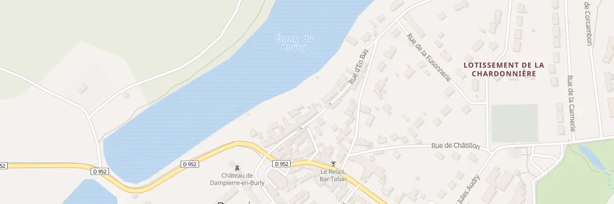 Plan du 15 Rue d’En Bas à Dampierre-en-Burly