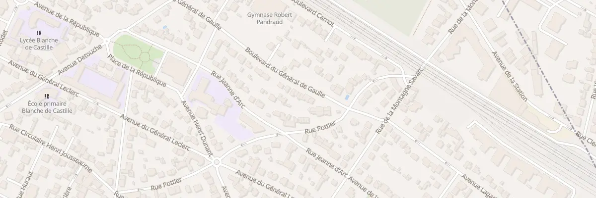 Plan du 70 Bd du Gen de Gaulle à Villemomble