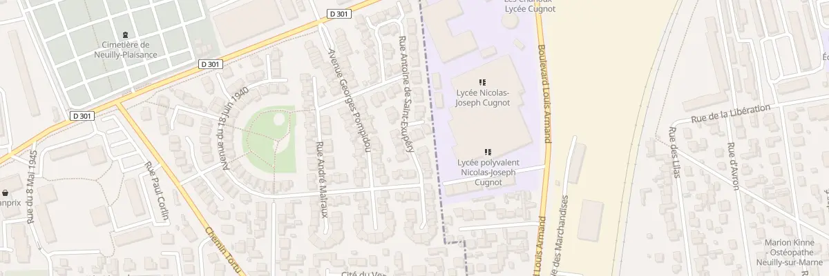 Plan du 55 Rue Antoine de Saint Exupery à Neuilly-Plaisance