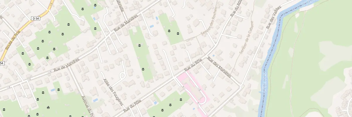 Plan du 4 All de la Fontaine à Brunoy