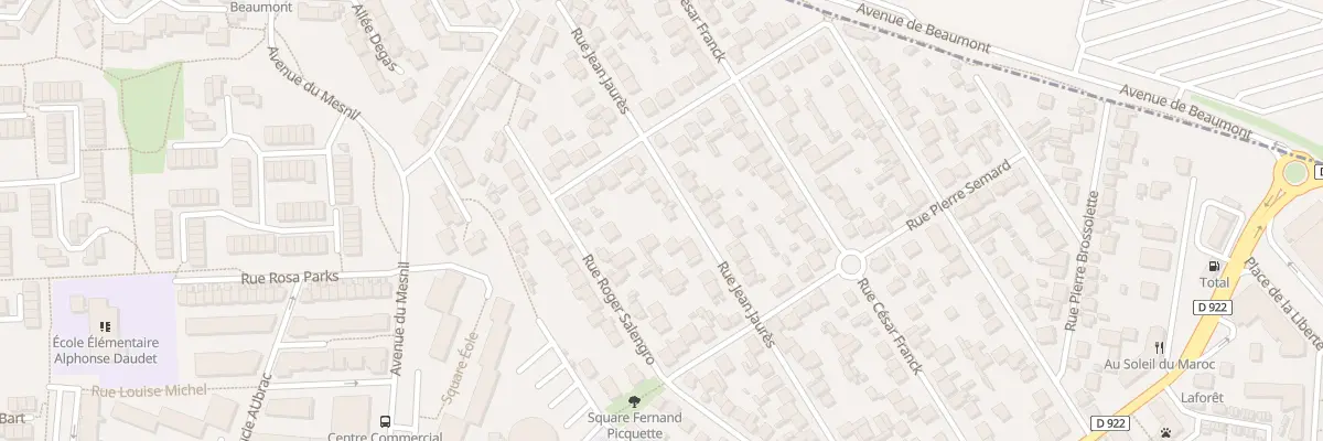 Plan du 33 Rue Jean Jaures à Fosses