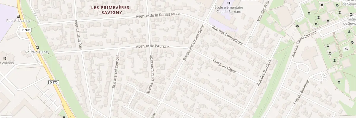 Plan du 30 Bd Lucien Gelot à Sevran