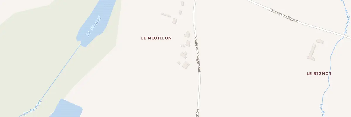 Plan du 5453 Le Neuillon à Noyers