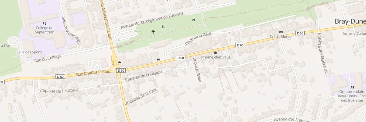 Plan du 36 Rue Roger Salengro à Bray-Dunes