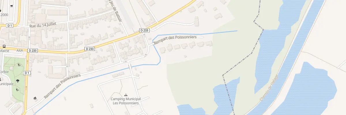 Plan du 14B Rue du Rempart des Poissonnier à Corbie