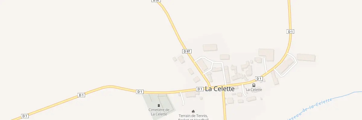 Plan du 3 Rte de Drevant à La Celette