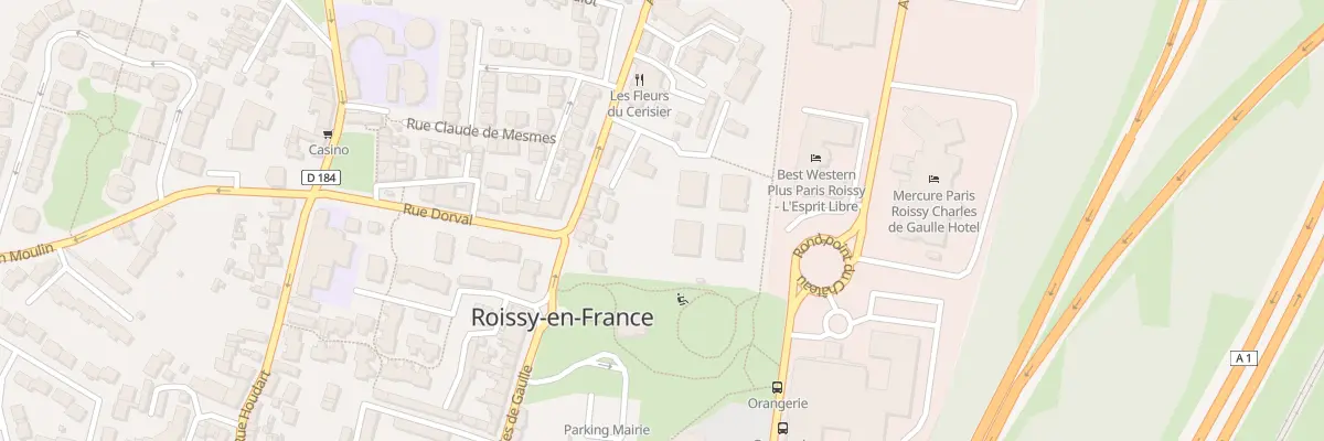 Plan du 58B Av Charles de Gaulle à Roissy-en-France